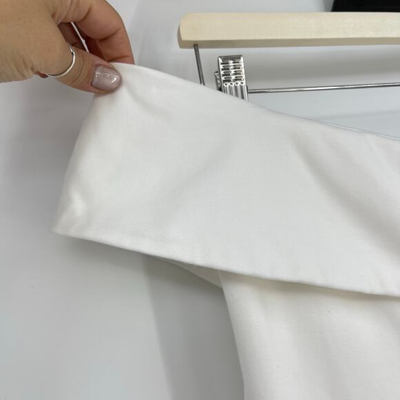 Lovers and Friends | Galleria Gown in White Off Shoulder Ponte Maxi Dress M - Picture 7 of 16